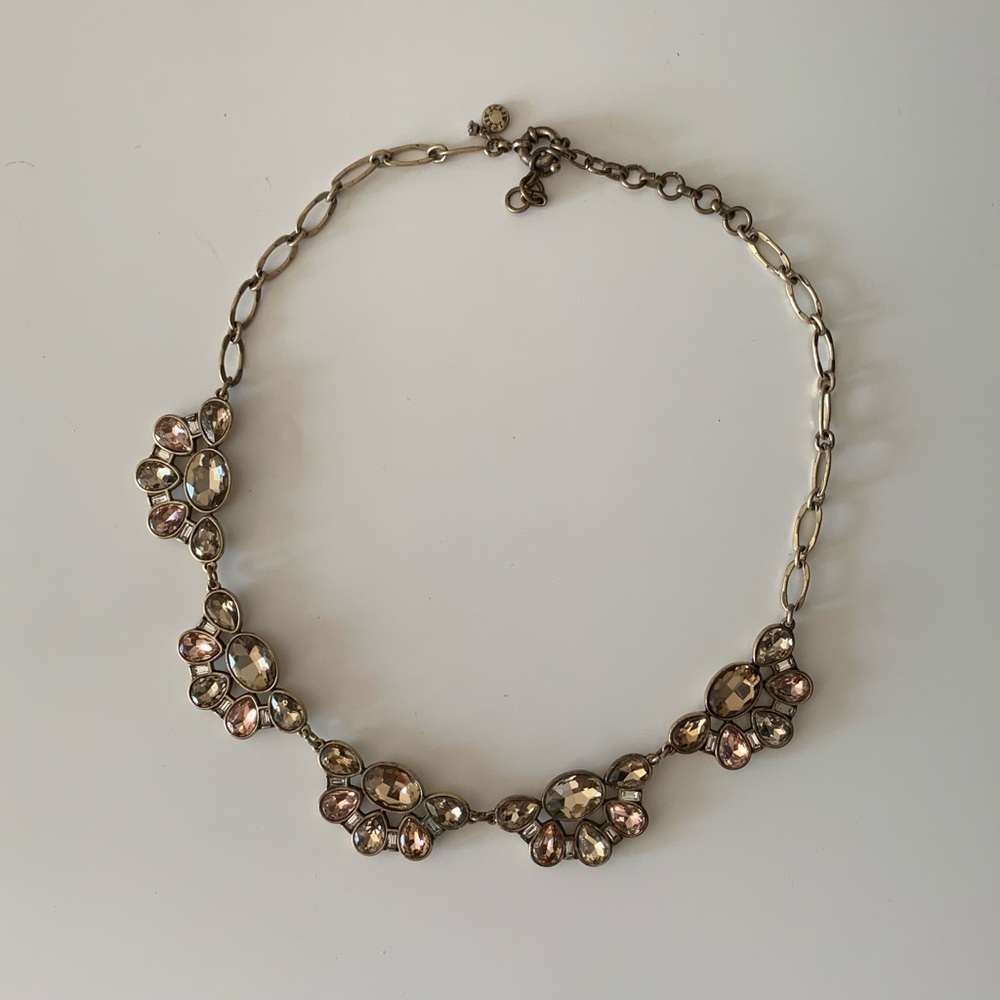 J. Crew pastel faux stone statement necklace